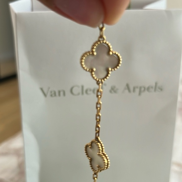 Van cleef 5 motif Alhambra bracelet AUTHENTIC - Picture 5 of 7
